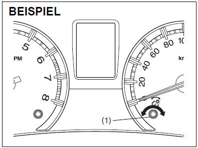 Suzuki Swift. Helligkeitsregelung