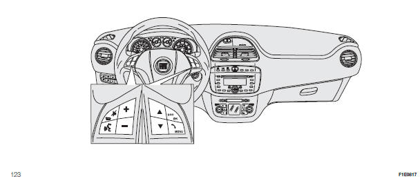 Fiat Punto. DISPLAY UND BEDIENTASTEN AM LENKRAD