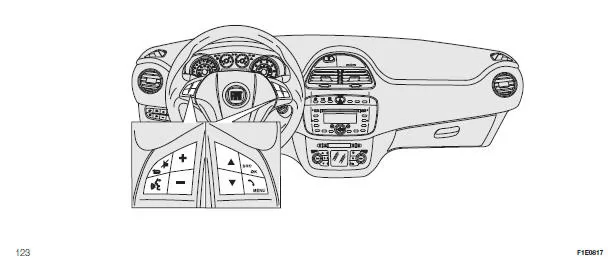 Fiat Punto. DISPLAY UND BEDIENTASTEN AM LENKRAD