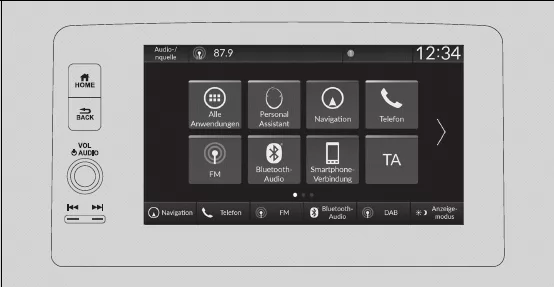 Audiosystem mit Farbdisplay