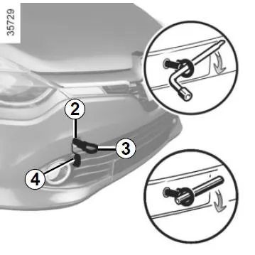 Renault Clio. Abschleppen: Pannenhilfe