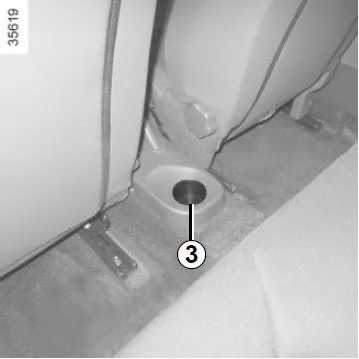 Renault Clio. Aschenbecher, zigarettenanzünder, steckdose für zubehör