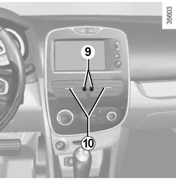 Renault Clio. Luftdüsen