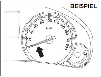 Suzuki Swift. Tachometer